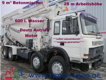 Concrete pump truck IVECO 340-34 24m Pumpe mit 9m³ Mischer + 8 Zylinder: picture 1