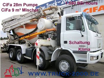 Concrete pump truck IVECO Astra HDc84.45 CiFa28m Betonpumpe+9m³CiFaMischer: picture 1