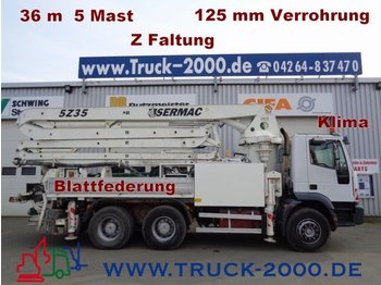 Concrete pump truck Iveco 380E38 6x4 Sermac 36m Betonpumpe 5Mast Z-Faltung: picture 1