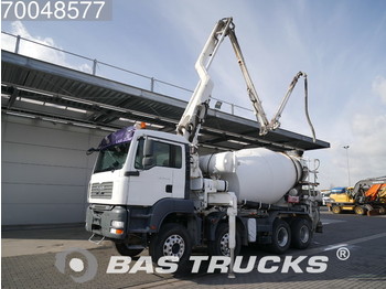 Concrete mixer truck MAN TGA 35.400 M 8X4 Manual Big-Axle Steelsuspension Euro 4 Putzmeister 21m Pumpe+Mixer: picture 1