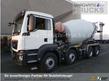 New Concrete mixer truck MAN TGS 32.400 BB 8x4 Stetter AM 9 FHC UltraEco EUR6: picture 1