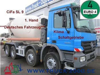 Concrete mixer truck MERCEDES-BENZ 3236 Actros 9m³Deutsches Fahrzeug+Schaltgetriebe: picture 1