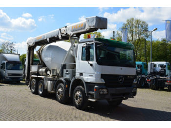 Concrete mixer truck Mercedes-Benz 3236 8x4 / Stetter 8m³ + 16m Band / Klima: picture 1