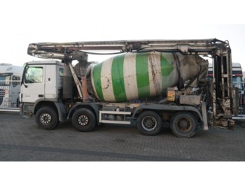 Concrete mixer truck Mercedes-Benz ACTROS 3244 8X4 MIXER WITH TRANSPORTBELT: picture 1