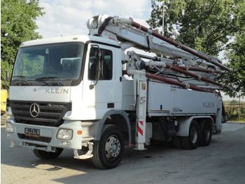Concrete pump truck Mercedes-Benz ACTROS 3332 6x4 EURO4 BETONPUMPE KBZ KLEIN 37M: picture 1