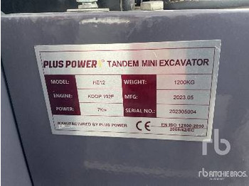 PLUS POWER HE12 (Unused) - Mini excavator: picture 5