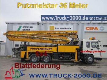 Concrete pump truck VOLVO FL 10 Putzmeister 36 m Betonpumpe 4 Mast: picture 1