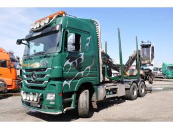 Forestry trailer for transportation of timber Mercedes-Benz 2655 L 6X4 /Jonsered 1080 kran: picture 1