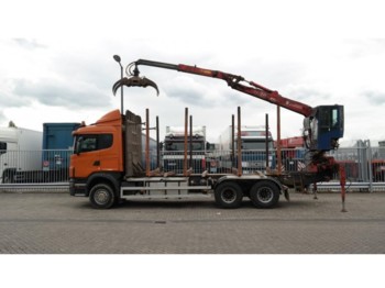 Forestry trailer Scania R 480 6X4 LOG TRANSPORTER WITH JONSERED 1020 CRANE: picture 1