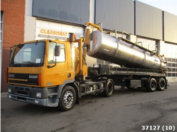 Vacuum truck DAF FA 85 CF 340 + LAG / Ipsam RVS ADR 20000 Liter: picture 1