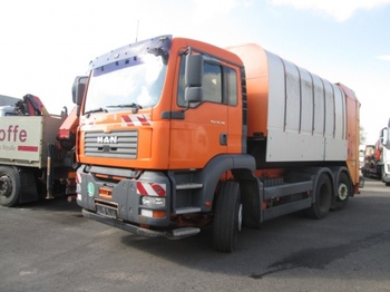 Garbage truck for transportation of garbage MAN 26.313 Müllwagen 6x2, Lenk- und Liftachse, TOP Zustand: picture 1