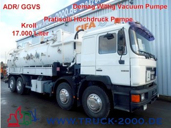 Vacuum truck MAN 32.322 8x4 Saugspüler Kroll 17m³ ADR/GGVS 1.Hand: picture 1