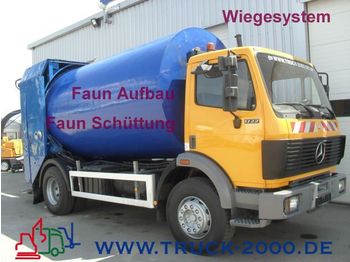 Garbage truck for transportation of garbage MERCEDES-BENZ 1722 Faun Rotopress 1.1 Schüttung + Wiegesystem: picture 1