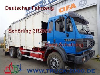Garbage truck for transportation of garbage MERCEDES-BENZ 2524 SK Schaltgetriebe SchörlingDeutscher LKW: picture 1