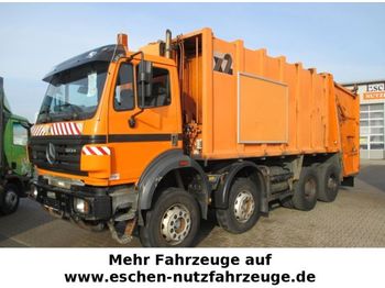 Garbage truck for transportation of garbage Mercedes-Benz 3234 8x4, Blatt, Haller X2: picture 1
