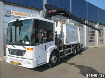 Garbage truck Mercedes-Benz ECONIC 2633 Euro 5 with Hiab 21 ton/meter crane: picture 1