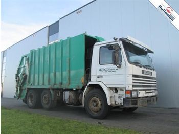 Garbage truck for transportation of garbage Scania G93.250 6X2 MANUEL NORBA FULL STEEL: picture 1