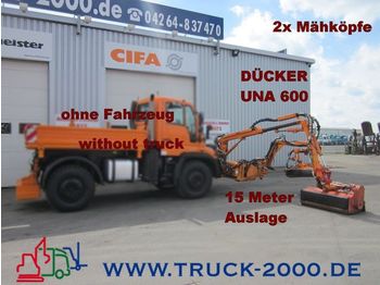 Municipal/ Special vehicle UNIMOG Dücker UNA600 Böschungsmäher 2 Mähköpfe-15 Meter: picture 1