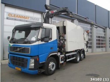 Garbage truck Volvo FM9 with Hiab 19 ton/meter crane: picture 1