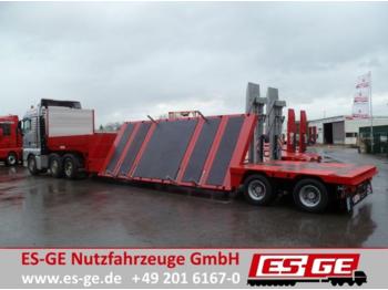 Low loader semi-trailer for transportation of heavy machinery 2-Achs-Tiefbett / Schräglader: picture 1