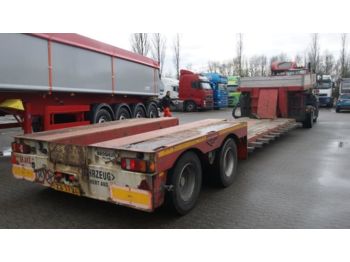 Low loader semi-trailer for transportation of heavy machinery Broshuis Tiefbett 2 x teleskob  combine: picture 1