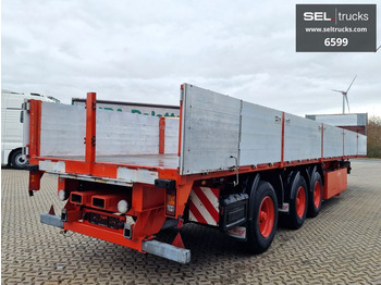 Fliegl SDS 350/Staplerhalterung/2 Liftachsen/Lenkachsen  - Dropside/ Flatbed semi-trailer