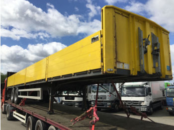 Dropside semi-trailer M & V, N04G21, offener Kasten, Rungentaschen