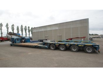 Low loader semi-trailer Goldhofer 5 Achs Tiefbett.  Lowbed heavy trailer: picture 1