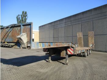 Low loader semi-trailer Goldhofer Tieflader mit rampen: picture 1