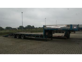 Low loader semi-trailer for transportation of heavy machinery Goldhofer tieflader ausziehbar + rampen: picture 1