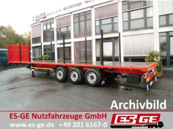Dropside/ Flatbed semi-trailer Koegel 3-Achs-Sattelanhänger - Rungen: picture 1