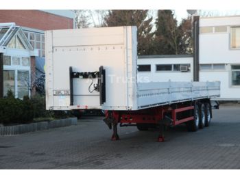 Dropside/ Flatbed semi-trailer Kögel offene Pritsche Coilmulde Liftachse TÜV !!: picture 1