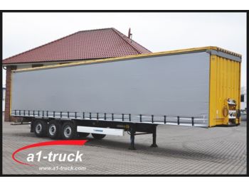 Curtainsider semi-trailer Krone 10 x SD, neue Plane, Steckrungen, HU 02/2018: picture 1