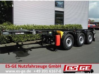 Container transporter/ Swap body semi-trailer Krone 3-Achs-Containerchassis für 20 ft Container: picture 1