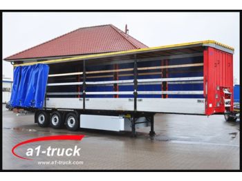 Curtainsider semi-trailer Krone 3 x SDP 27 , Bordwandsider, Hubdach, Palettenkas: picture 1