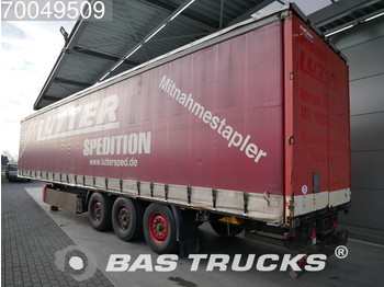 Curtainsider semi-trailer Krone SDP 27 Liftachse Palettenkasten: picture 1