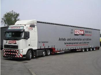 Dinkel 4-Achs-MEGA-Satteltieflader - verbreiterbar - Low loader semi-trailer