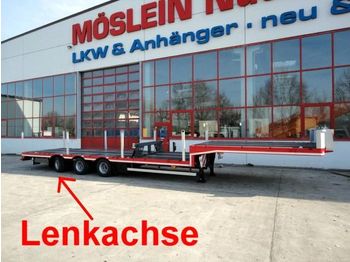Möslein 3 Achs Satteltieflader für Fertigteile, Ba - Low loader semi-trailer