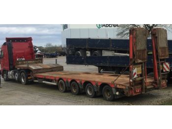 Low loader semi-trailer Nooteboom 4 Achs. tieflader mit rampen: picture 1