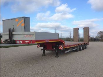 Low loader semi-trailer for transportation of heavy machinery Nooteboom Tieflader / ausziehbar /rampen: picture 1