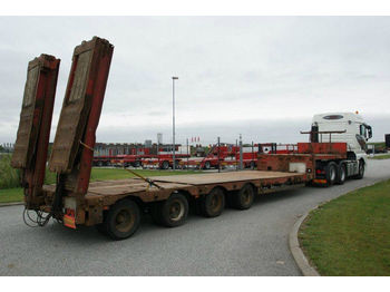 Low loader semi-trailer Nooteboom tieflader ausziehbar + ramper: picture 1