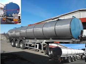 *MENCI-SAFA* BITUM/BITUMEN/MASUT TRANSPORT ISOLIATION      250*C      34.350 LTR ALL HOT OIL PRODUCTS TILL 250*C ABS+ADR+ROR+ALLUMINIUM WHEELS+LIFT AXLE(!!!) 2 x ROOMS/COMPARTMENTS - Tank semi-trailer