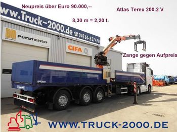 Dropside/ Flatbed semi-trailer Wellmeyer Atlas200.2 Kran-Stein+Baustofftransp.: picture 1