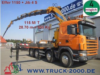 Tractor unit Scania 124G470 Kran Effer*115M/T*Jib*Winde*2,55M=27,5t.: picture 1