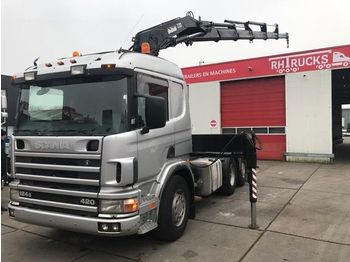 Tractor unit Scania 124-420 6X2 MET HIAB 330-5: picture 1