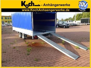 New Car trailer Anssems Autotransporter MSX 3000 Bordwände Hochplane 160: picture 1