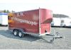 Closed box trailer Hapert K 2700, mit Ladeklappe, 100 km/h