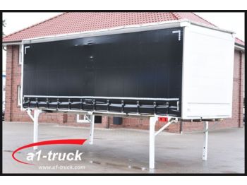 Container transporter/ Swap body trailer Krone WP 7.45 Schiebeplane, neu lackiert + neue Plane: picture 1