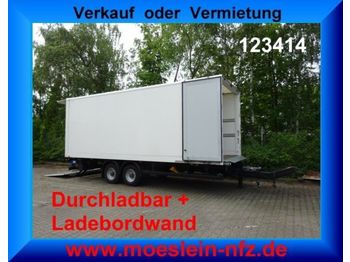 Closed box trailer Möslein Tandemkoffer, Ladebordwand 1,5t, Durchladbar: picture 1