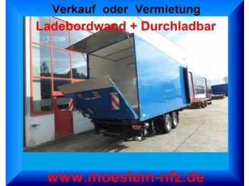 Closed box trailer Obermaier Tandemkofferanhänger, Durchladbar + Ladebordwand: picture 1
